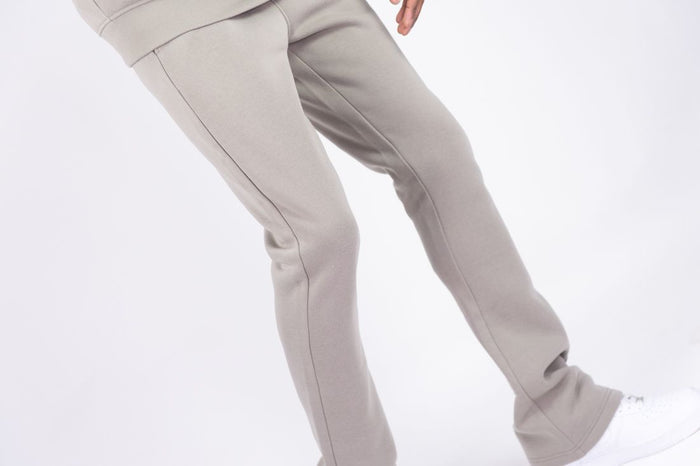REBEL MIND PLAIN STACKED FLEECE PANT - 100-475 - TAUPE