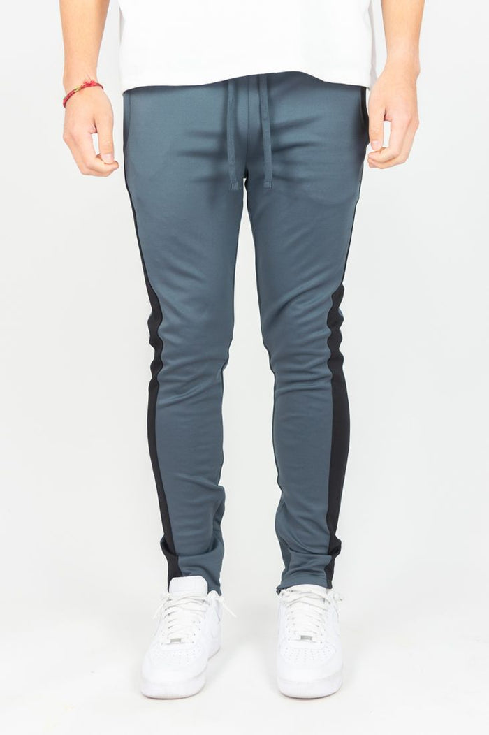REBEL MIND TRACK PANTS - 100-401 - CHARCOAL/BLACK