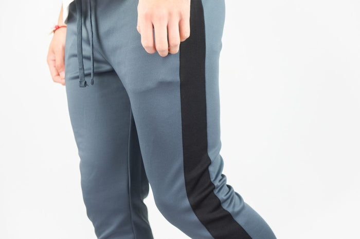 REBEL MIND TRACK PANTS - 100-401 - CHARCOAL/BLACK