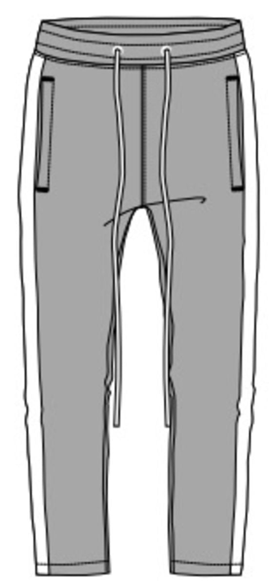 REBEL MIND TRACK PANTS - 100-401 - GREY