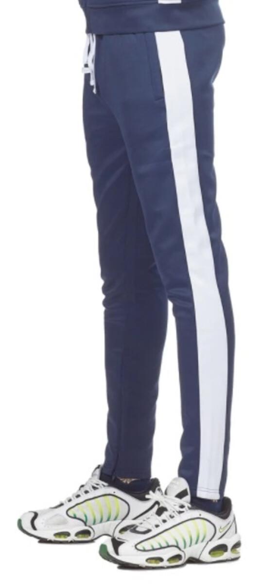 REBEL MIND TRACK PANTS - 100-401 - NAVY/WHITE