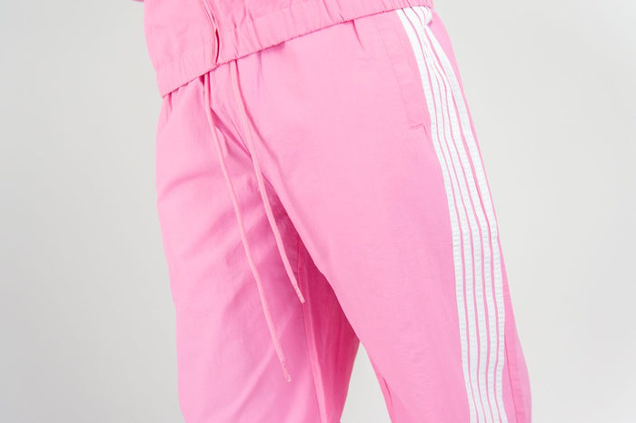 REBEL MINDS STRIPE NYLON PANTS - A00-14405 - PINK