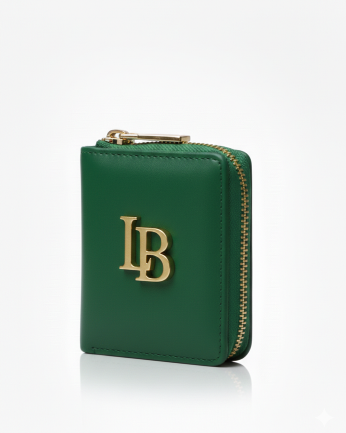 Regents Park Green Plant-Based Leather Wallet  (Pre-Order For delivery 28th Nov)