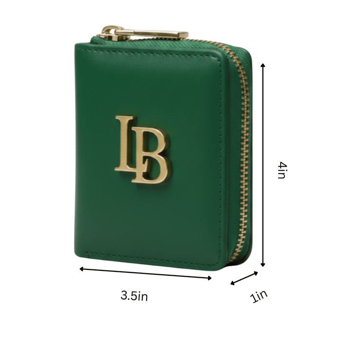 Regents Park Green Plant-Based Leather Wallet  (Pre-Order For delivery 28th Nov)