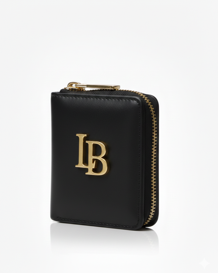 Regents Park Mini Black Plant-Based Leather Wallet (Available for Pre-order 28th Nov)