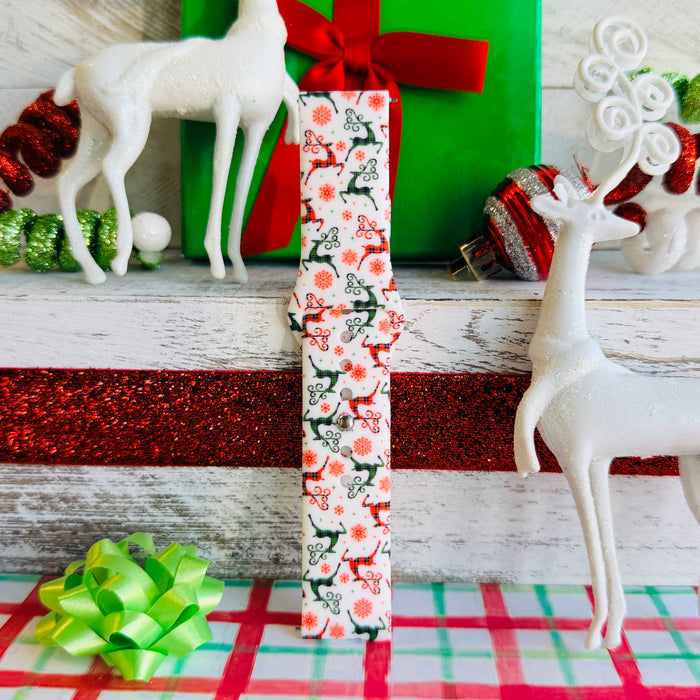 Reindeer Waltz Print Silicone Band For Samsung Watch