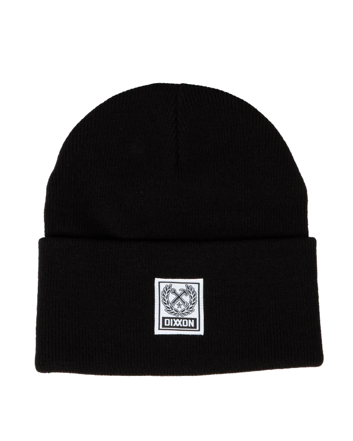 RIBBED BEANIE - Black