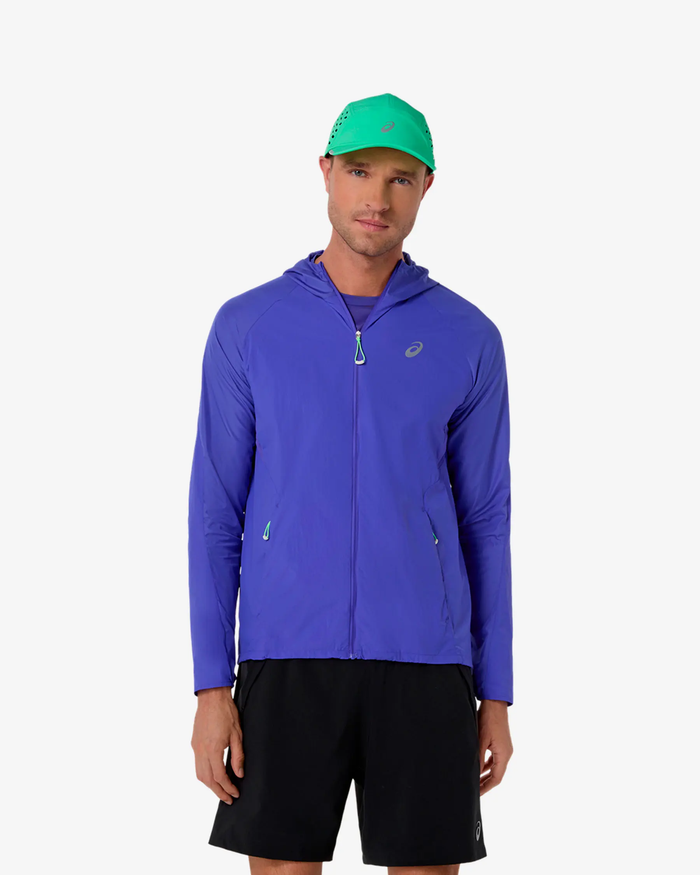 ASICS ROAD PACKABLE JACKET COBALT BURST HOMBRE