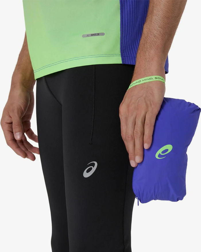 ASICS ROAD PACKABLE JACKET COBALT BURST HOMBRE