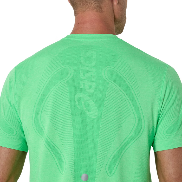 ASICS ROAD SEAMLESS SS TOP VITAL GREEN ILLUMINATE GREEN HOMBRE