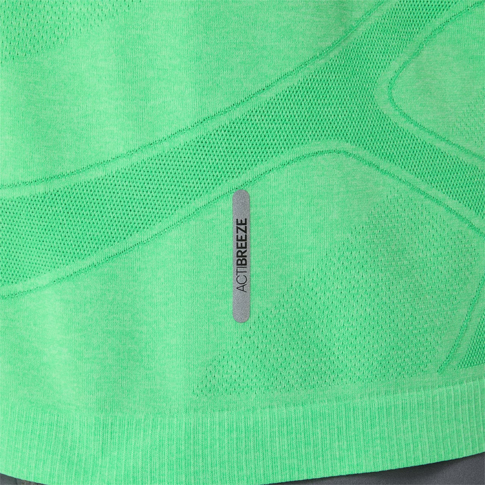 ASICS ROAD SEAMLESS SS TOP VITAL GREEN ILLUMINATE GREEN HOMBRE