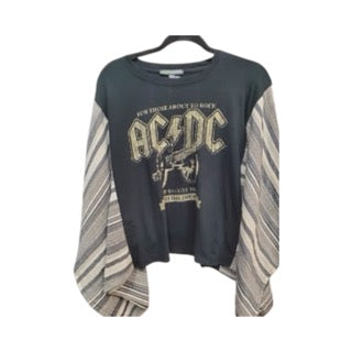 ROCK Banded Pullover Tee - Sustainable Coastal Style