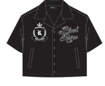 ROKU STUDIO - BLACK REIGN WOVEN SHIRT -RK1482112 - BLACK