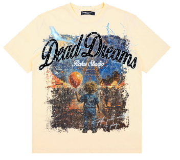 ROKU STUDIO DEAD DREAMS REG FIT TEE - RK1482102 - EGGSHELL