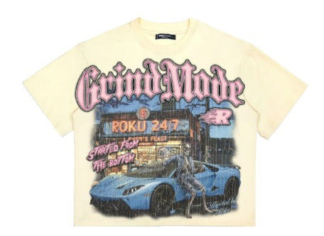 ROKU STUDIO GRIND MODE BOXY TEE - RK1481960 - EGGSHELL