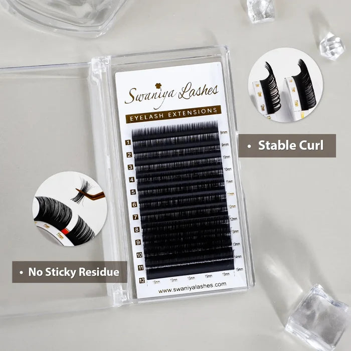 Eyelashes Extension Russian Volume Lashes 0.05mm| Swaniya Lashes