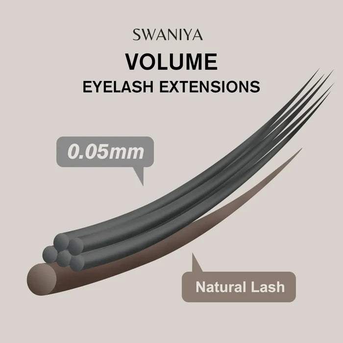 Eyelashes Extension Russian Volume Lashes 0.05mm| Swaniya Lashes