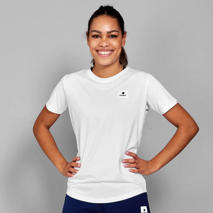 SAYSKY CLEAN COMBAT PRO T SHIRT WHITE MUJER
