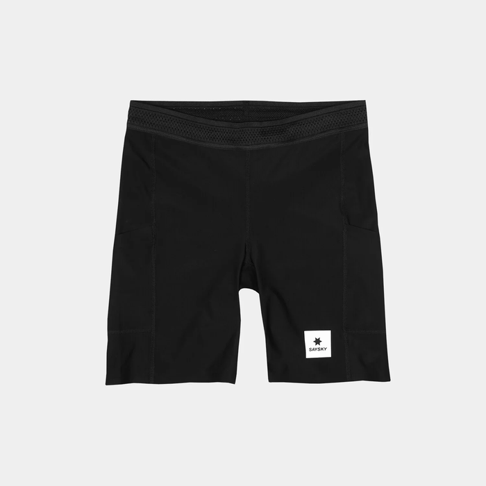 SAYSKY FLOW RACE SHORLT TIGHT 7 BLACK HOMBRE