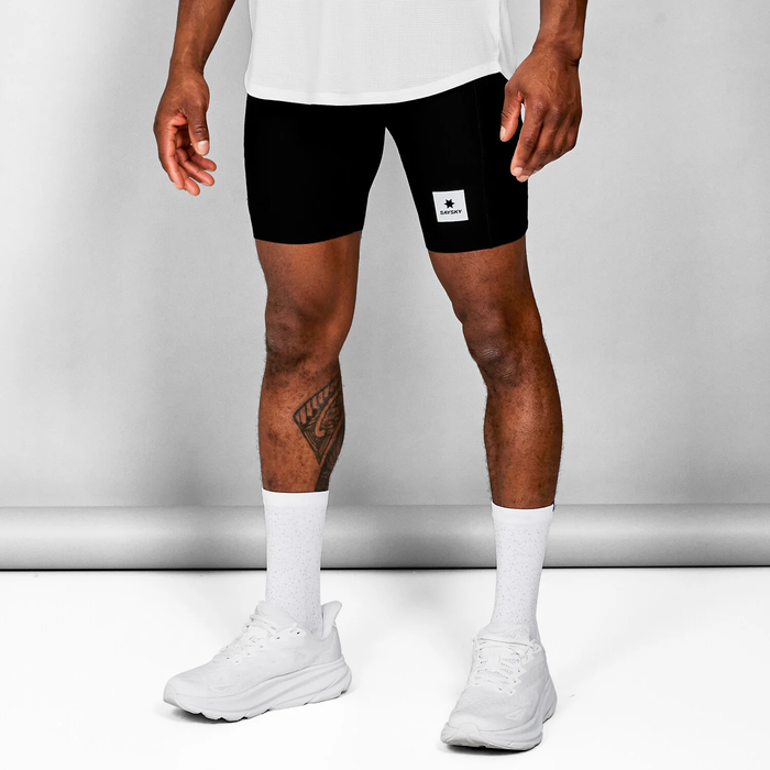 SAYSKY FLOW RACE SHORLT TIGHT 7 BLACK HOMBRE