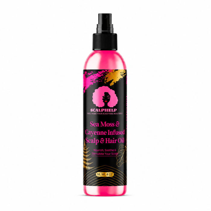 ScalpHelp™ Sea Moss & Cayenne scalp oil for braids and protective styles