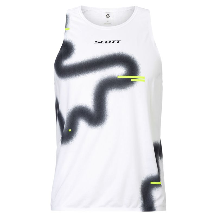 SCOTT TANK RACE RUN WHITE BLACK HOMBRE