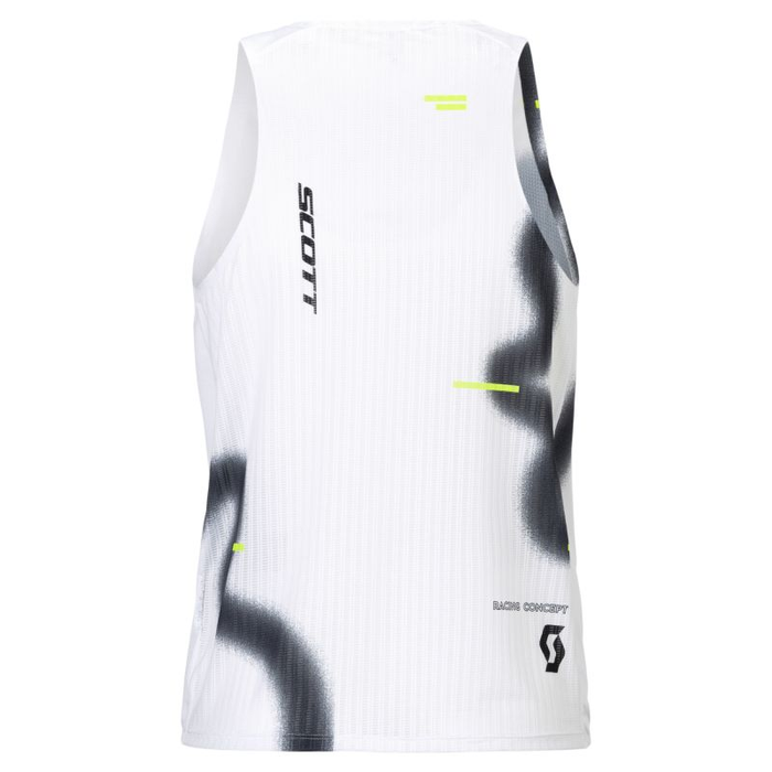 SCOTT TANK RACE RUN WHITE BLACK HOMBRE