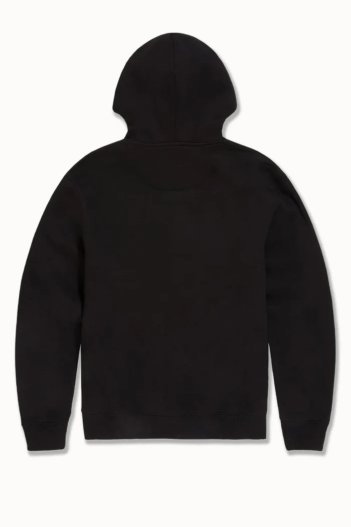 SEE YOU IN PARADISE HOODIE &STACKED FLEECE SET - 9111SET - BLACK