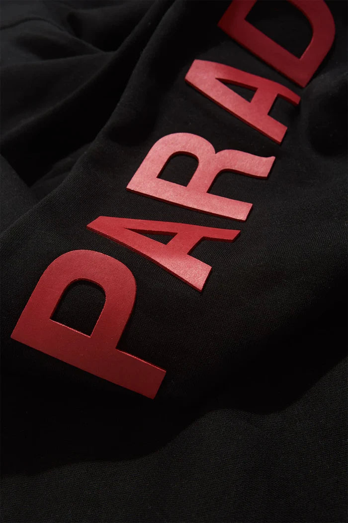 SEE YOU IN PARADISE HOODIE &STACKED FLEECE SET - 9111SET - BLACK/RED