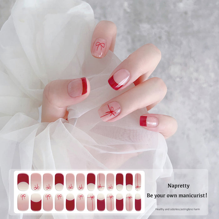 Semicured UV gel nail sticker kit JR39（24PCS）