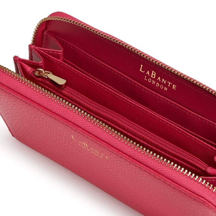 Serene Pink Vegan Zip Around Wallet