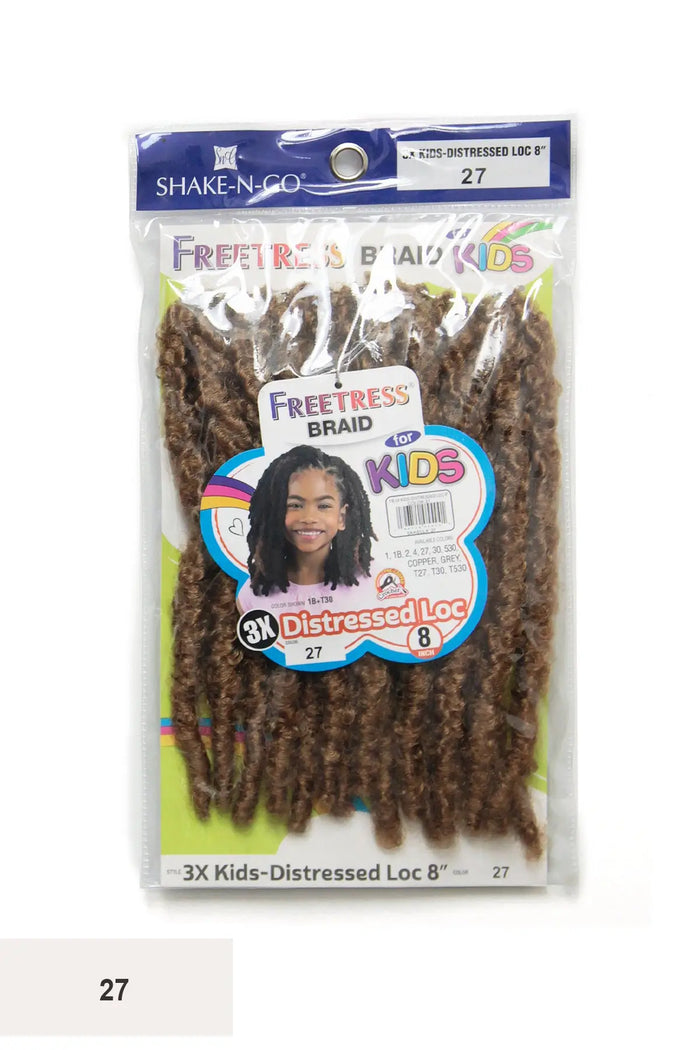 SHAKE N GO FREETRESS 3X KIDS DISTRESSED LOC 8" - BSW BEAUTY CANADA