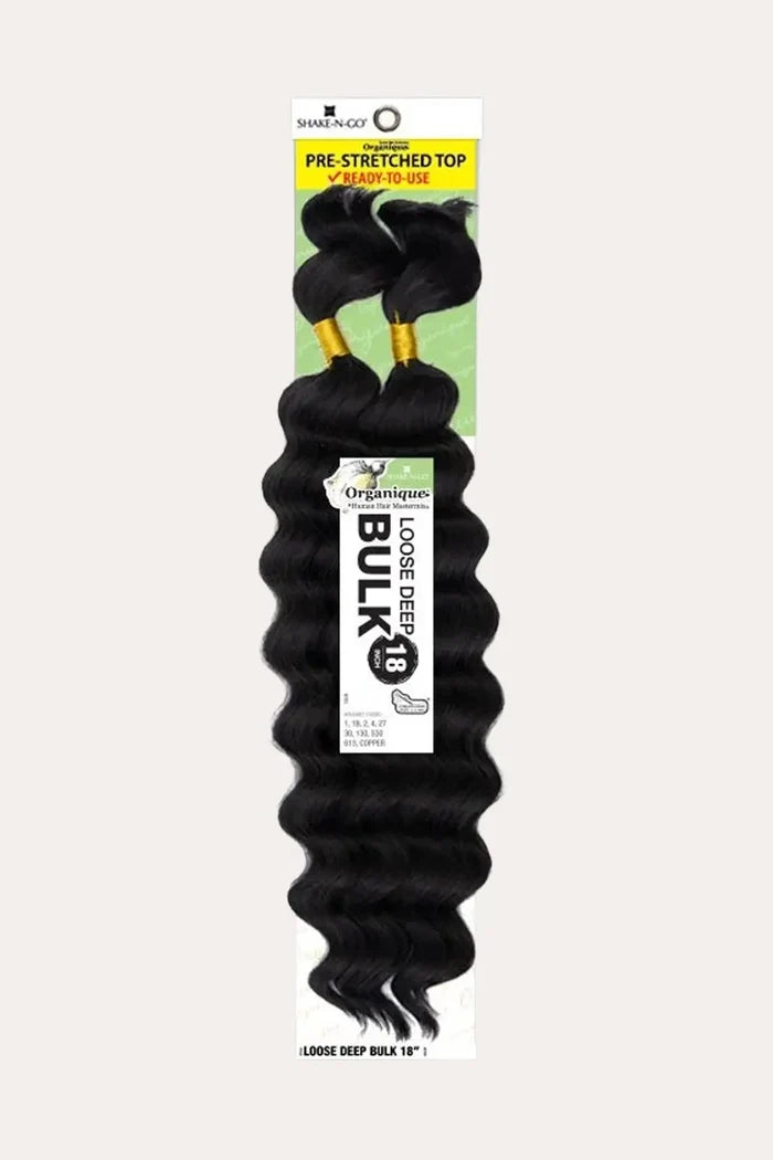 SHAKE N GO ORGANIQUE LOOSE DEEP BULK - 18" - BSW BEAUTY CANADA