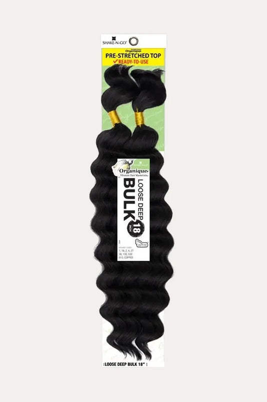 SHAKE N GO ORGANIQUE LOOSE DEEP BULK - 18" - BSW BEAUTY CANADA