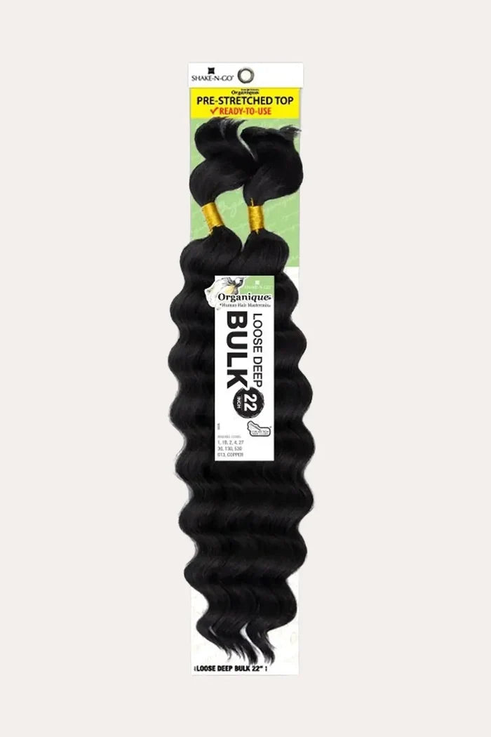 SHAKE N GO ORGANIQUE LOOSE DEEP BULK - 22" - BSW BEAUTY CANADA