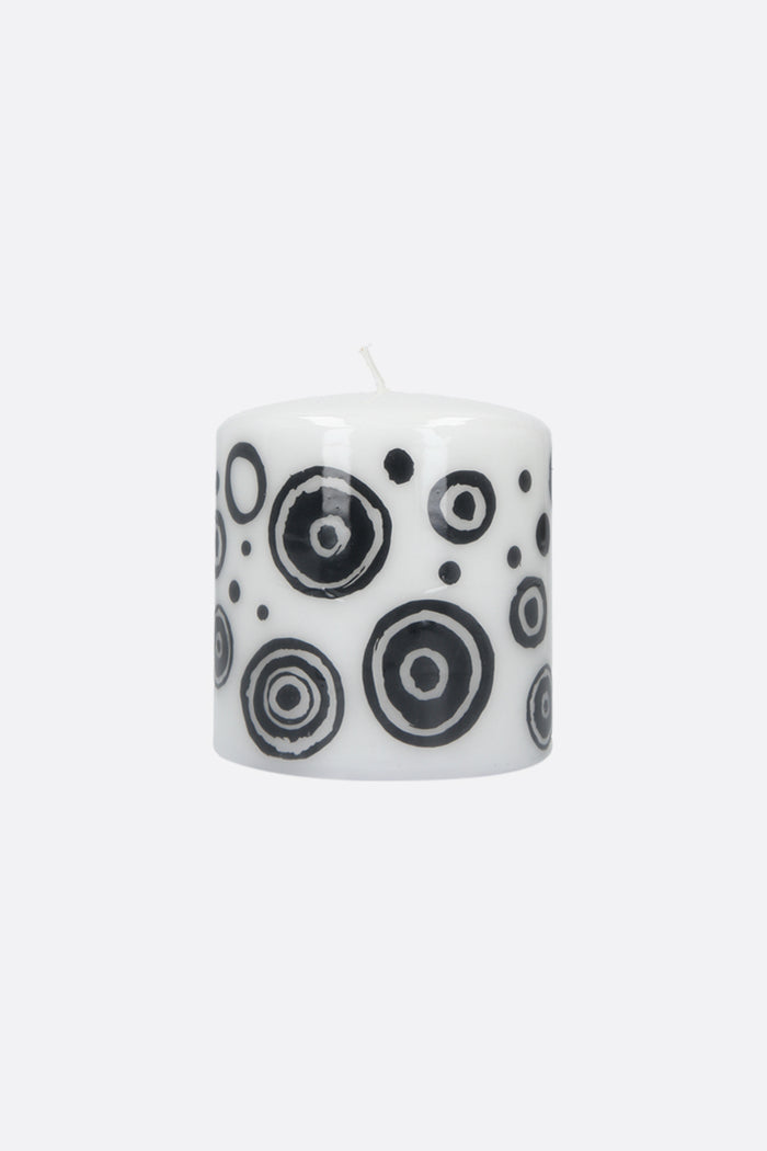signature circles printed medium candle