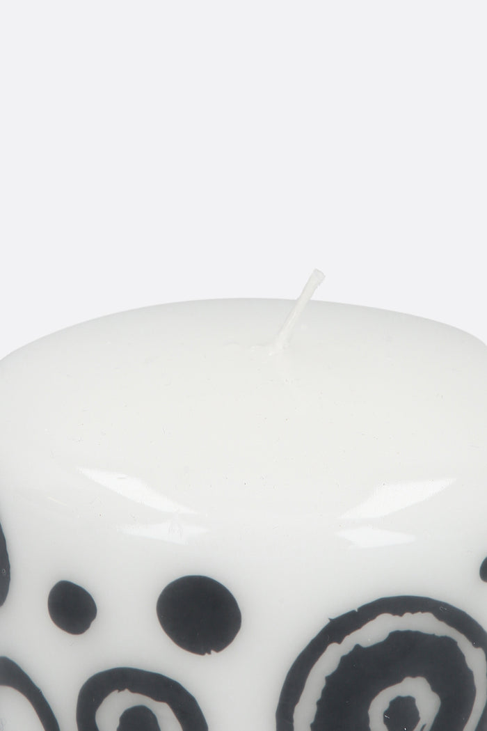 signature circles printed medium candle