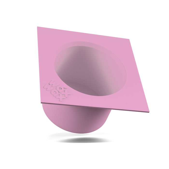 Pink silicone insert shown inside a 10 lb analog wax warmer