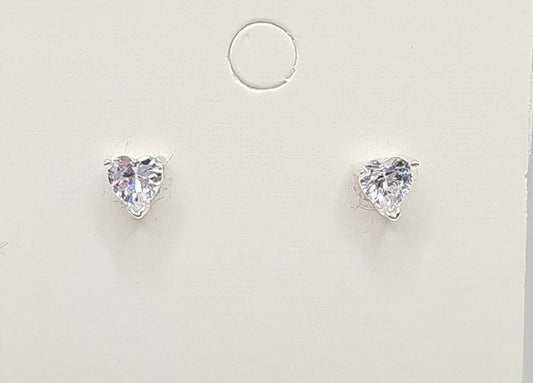 Silver Heart Earrings - Franklins