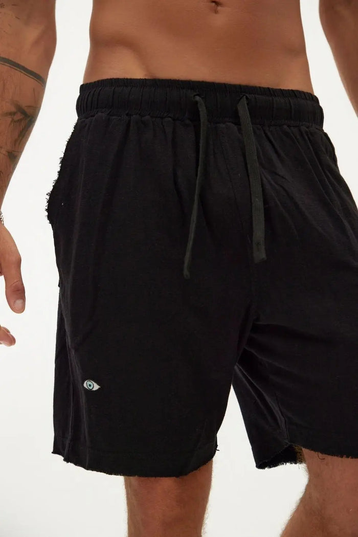 Soft Linen Bermuda Shorts — Black TFU-TFU shop