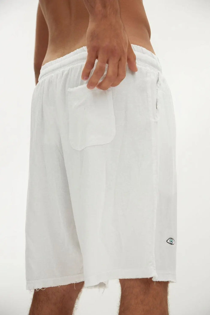 Soft Linen Bermuda Shorts — Cream TFU-TFU shop