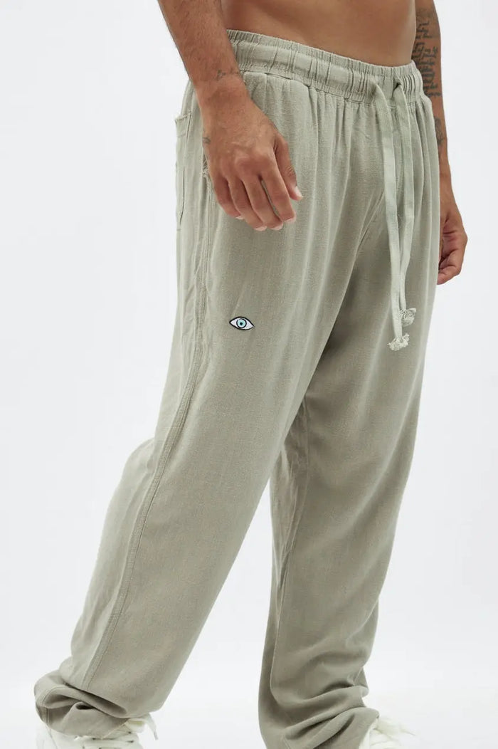 SOFT SL Linen Pants – Green TFU-TFU shop