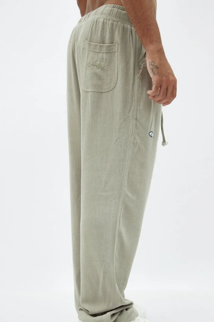 SOFT SL Linen Pants – Green TFU-TFU shop