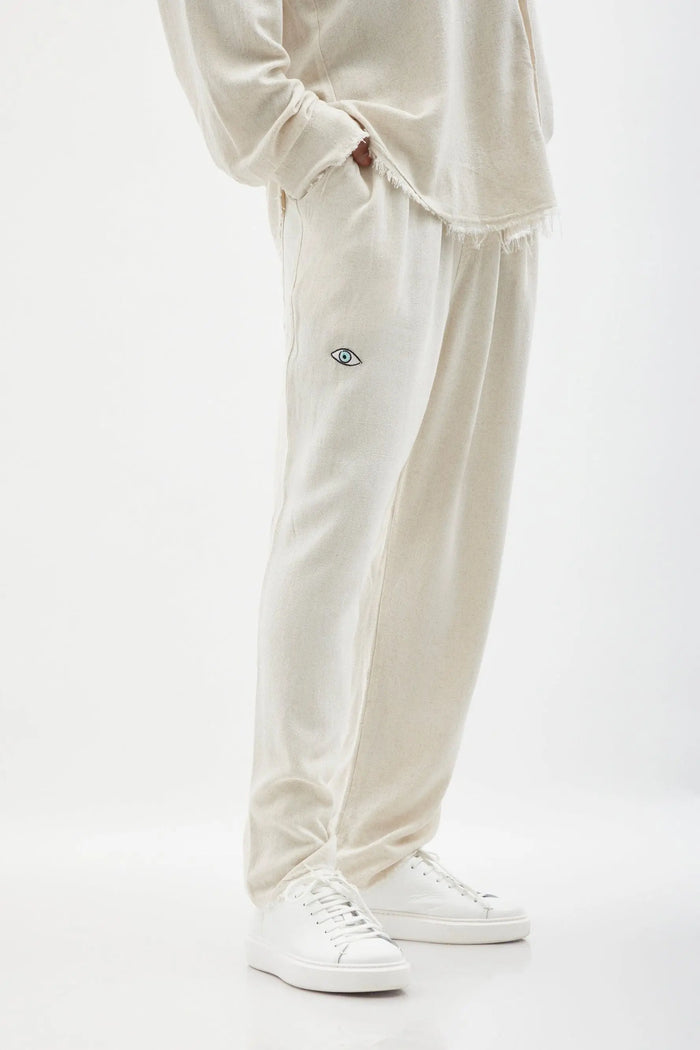 SOFT SL Linen Pants – Melange Stone TFU-TFU shop