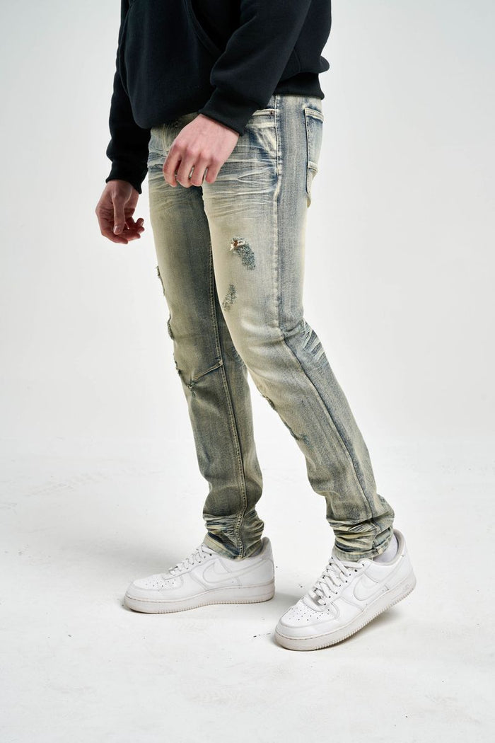 SPARK PREMIUM DENIM SLIM FIT JEANS - S4402 - RUSTIC BLUE