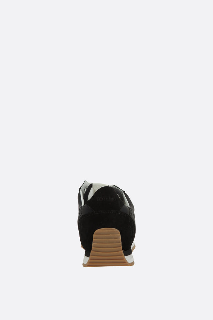 Sport sneakers in nylon and suede