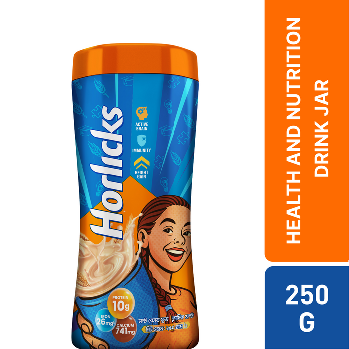 Standard Horlicks Health and Nutrition Drink Jar 250g