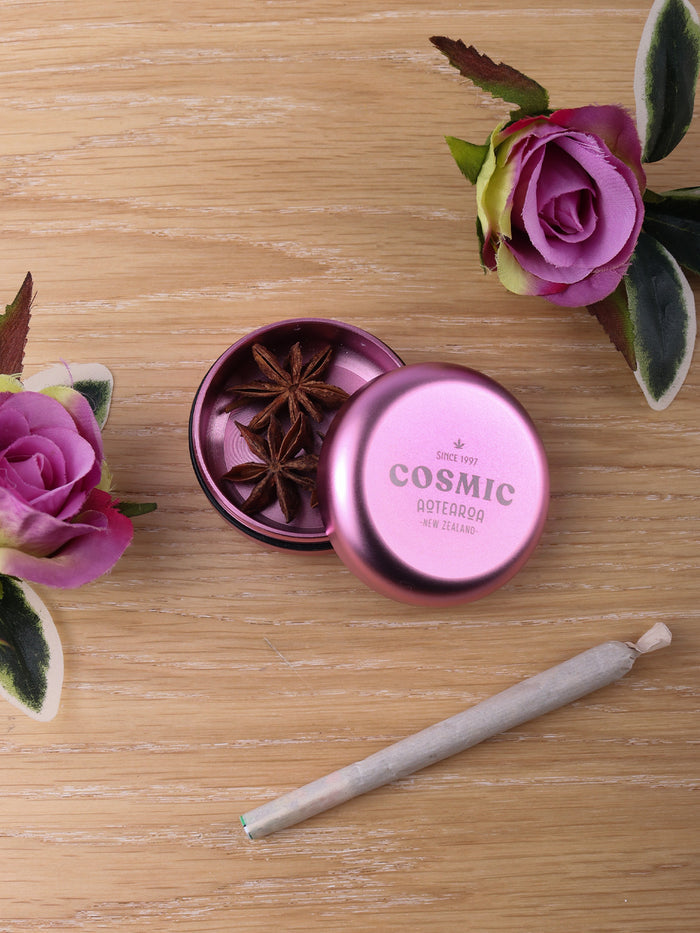Stash Tin Round Aluminium | Pink-Image 1