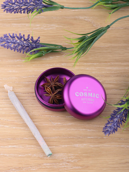 Stash Tin Round Aluminium | Purple-Image 1