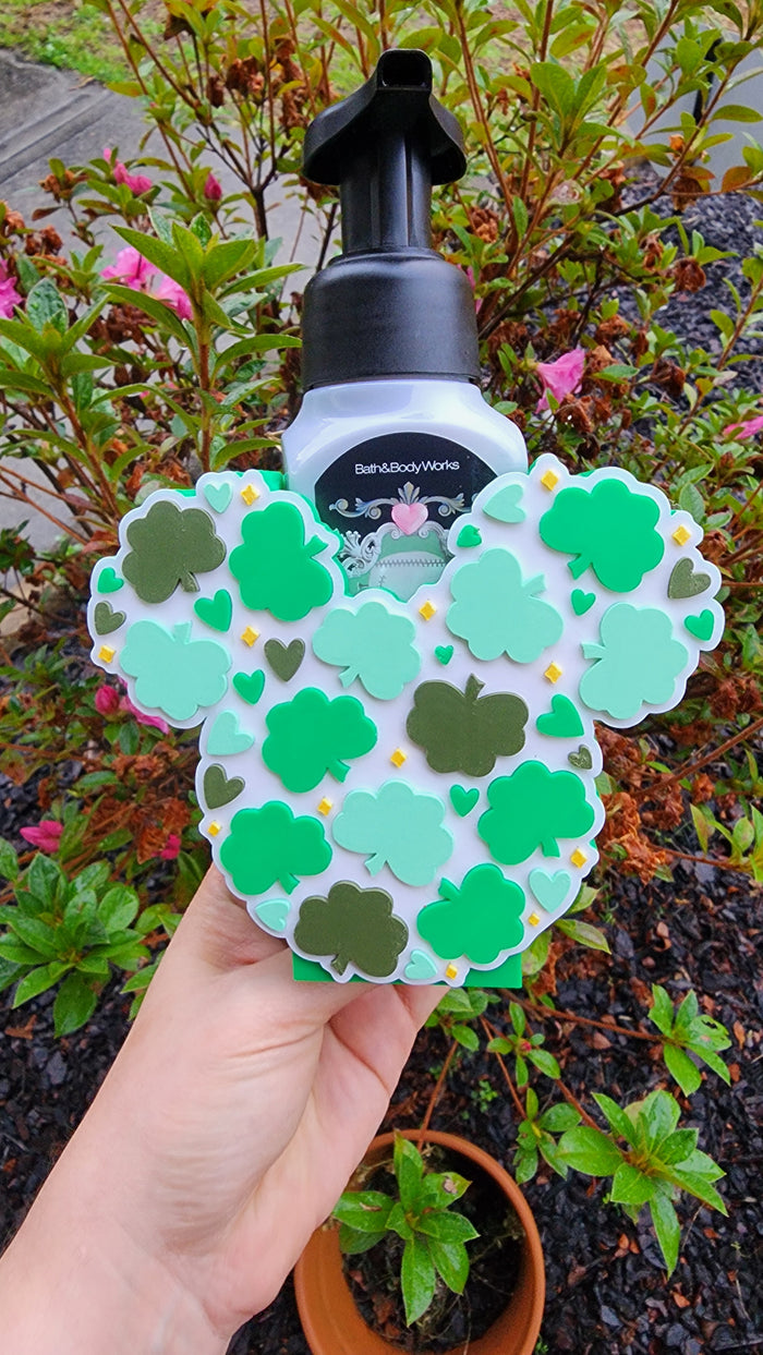 *STL FILE ONLY* Four Leaf Clover St. Patrick's Day Bath & Body Foam Soap Holder